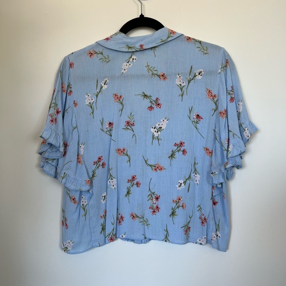 Topshop crop button up - Picture 2 of 3